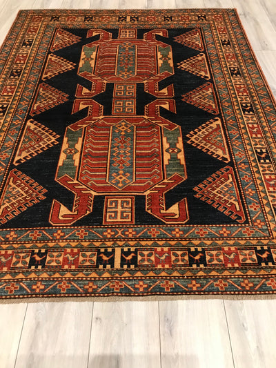 Pakistan Kazak Shirwan Hand Knotted Wool 5x7