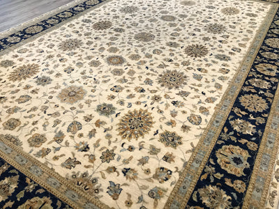 India Ziegler Hand Knotted Wool 10x14