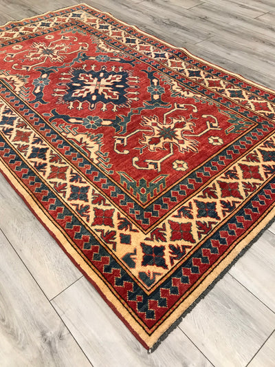 Pakistan kazak Hand Knotted Wool 4x7