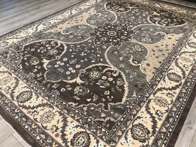 Pakistan Ziegler Hand Knotted Wool 9x12