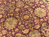 India Jaipur Hand Knotted Wool 9x12