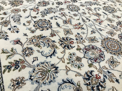 India Nain 6x9 Hand Knotted Wool & Silk 6x9