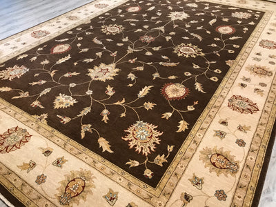 India Ziegler Hand Knotted Wool 10x14