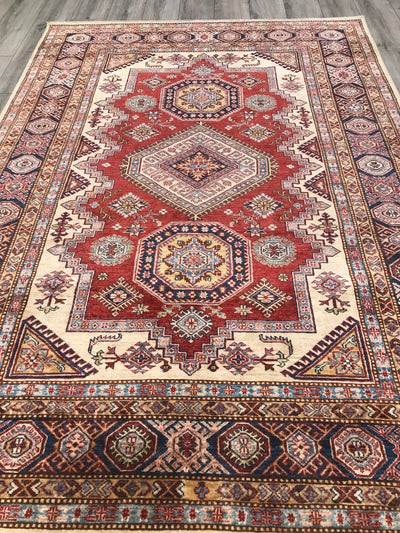 Pakistan Kazak Shirwan Hand Knotted Wool 5x8