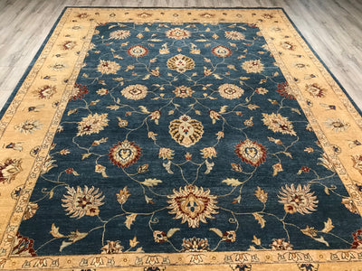 India Chobi Hand Knotted Wool  9x12