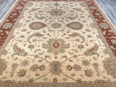 Pakistan Ziegler Hand Knotted Wool 10x13