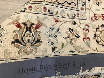 India Nain Hand Knotted Wool & Silk 6x9