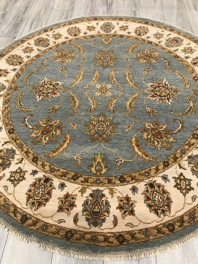 India Ziegler Hand Knotted Wool 6x6