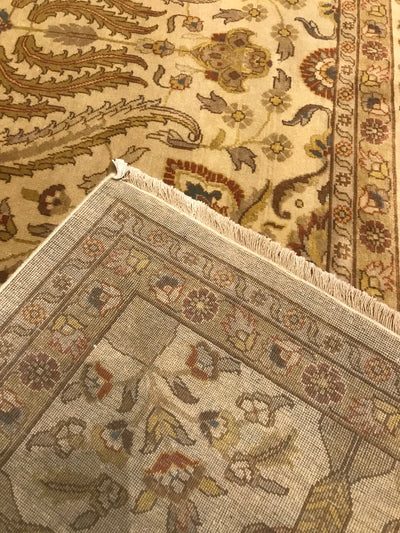 India Agra Hand Knotted Wool 8x10