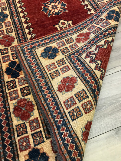 Pakistan Kazak Hand Knotted Wool 3x14