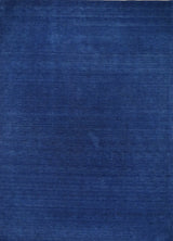 India Modern Plain Hand Loom  Wool 8X10