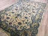 Persian old Kashan Hand Knotted Wool  8 x 12