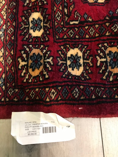 Pakistan Bokara Hand Knotted wool 3x13