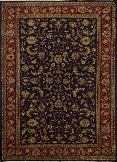 India Jaipur Hand Knotted Wool 6x9
