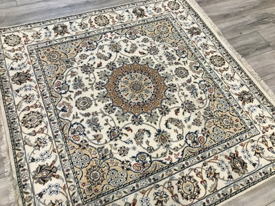 India Nain hand Knotted wool &Silk 5x5