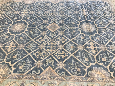 Pakistan Ziegler Hand Knotted Wool 9x12