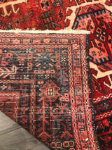 Persian Old Garechi Heriz Hand Knotted Wool 10x12