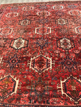 Persian Old Garechi Heriz Hand Knotted Wool 10x12