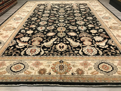 Pakistan Ziegler Hand Knotted Wool 12x15