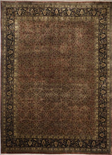 India Varamin Hand Knotted Wool 9x12