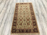 India Jaipur Hand Knotted Wool 3x5