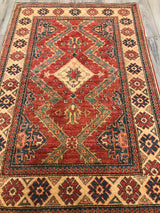 Pakistan Kazak Hand Knotted Wool 4x6