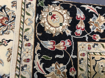 India Nain Hand Knotted Wool & Silk 6x9