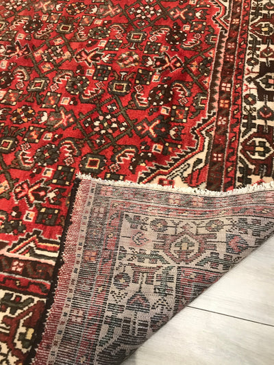 Persian Old Mashhad Hand Knotted Wool 7x10