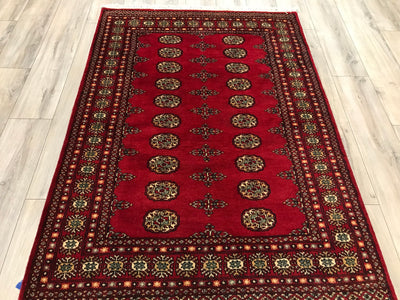 Pakistan Bokhara Hand Knotted wool 4x6
