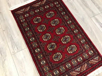 Pakistan Bokhara Hand Knotted wool 3x4