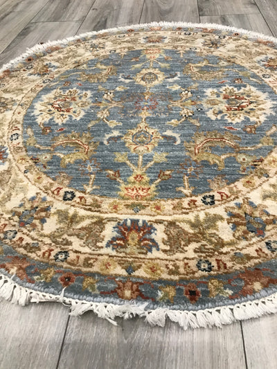 India Ziegler Hand Knotted Wool 3x3