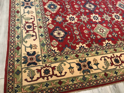 Pakistan Kazak Hand Knotted Wool 9x12