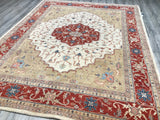 Pakistan Ziegler Heriz Hand Knotted Wool 8x10