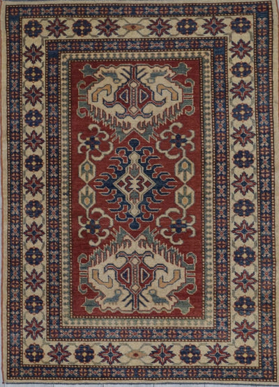Pakistan Kazak Hand Knotted Wool 4x6