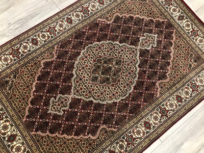 India Tabriz Mahi Hand Knotted Wool & silk 4x6