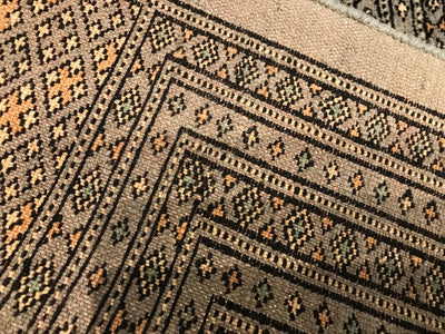 Pakistan Bokhara Hand Knotted Wool 9x12