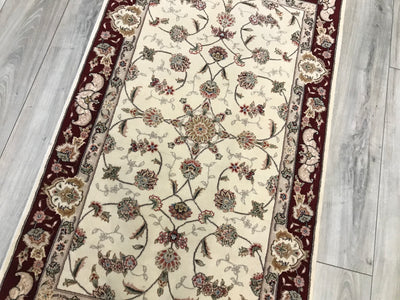 China Tabriz Hand Knotted Wool & Silk 3x5