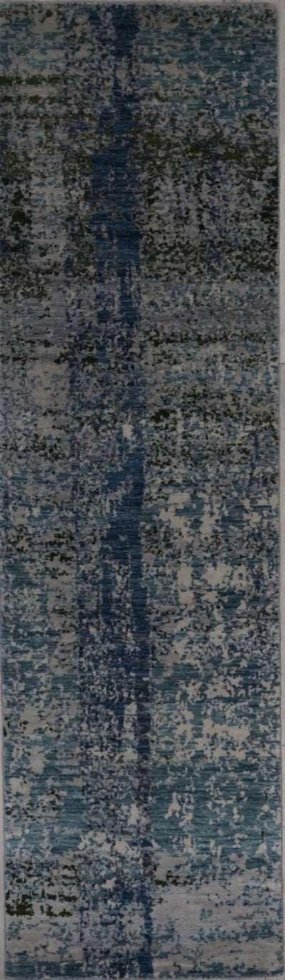 India Modern Hand Knotted Wool 3X10