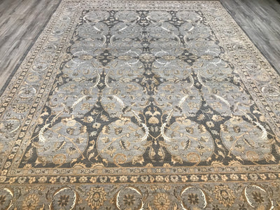 Pakistan Ziegler Hand Knotted Wool & Silk 9x12