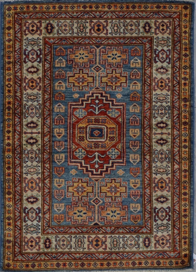 Pakistan Kazak Shirwan Hand Knotted Wool 3x4