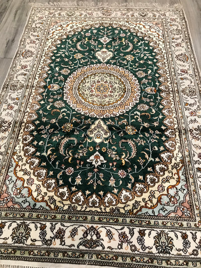 China Nain Hand Knotted Art Silk 4x6