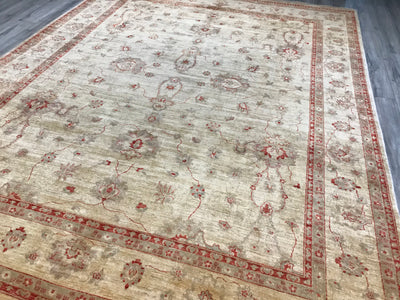 Pakistan Ziegler Hand Knotted Wool 10x13