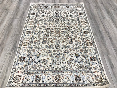 India Nain Hand Knotted Wool & Silk 4x6