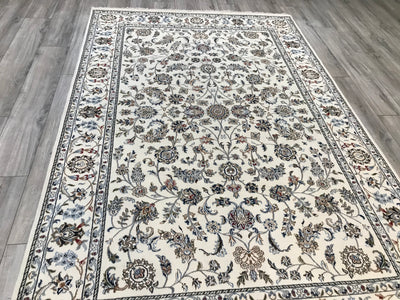 India Nain 6x9 Hand Knotted Wool & Silk 6x9