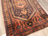 Persian Old Hamadan Hand Knotted Wool 4.6 x 7.10