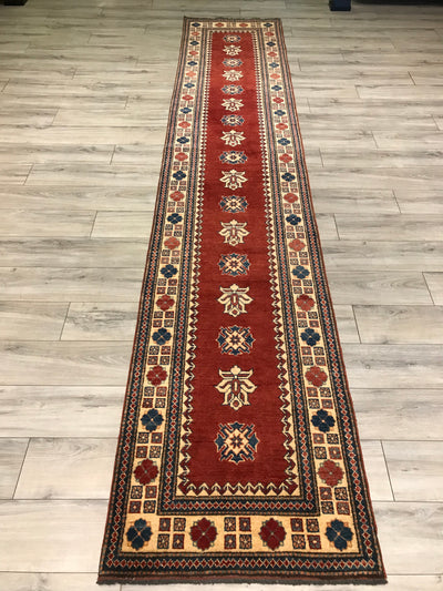 Pakistan Kazak Hand Knotted Wool 3x14