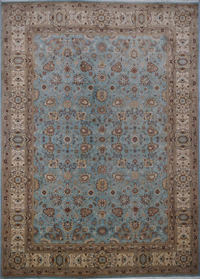 Pakistan Tabriz Hand Knotted Wool 9x12
