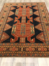 Pakistan Kazak Shirwan Hand Knotted Wool 5x7