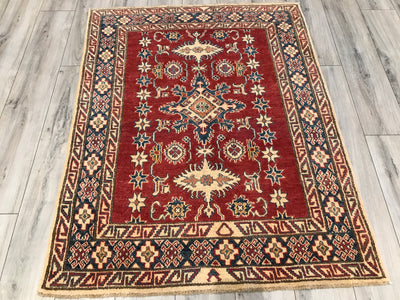 Pakistan Kazak Hand Knotted Wool 4x5