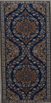 Persian Nain Hand Knotted Wool &Silk 2x6